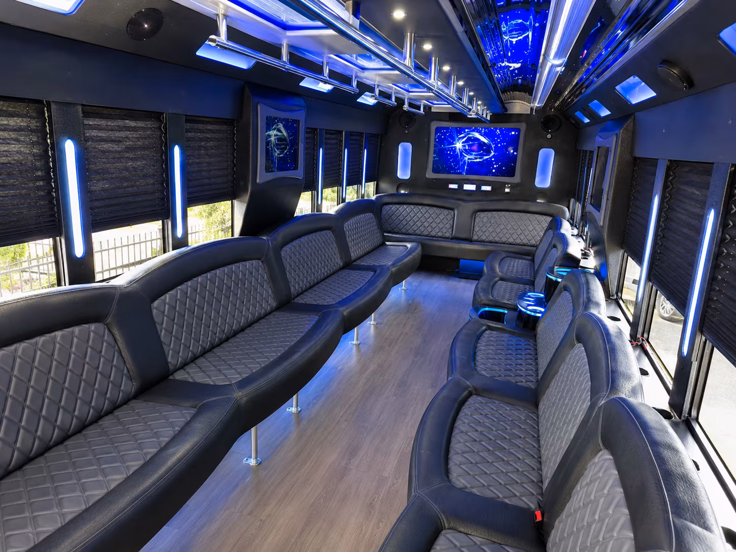 Daytona Beach Bachelor & Bachelorette Transportation party bus exterior