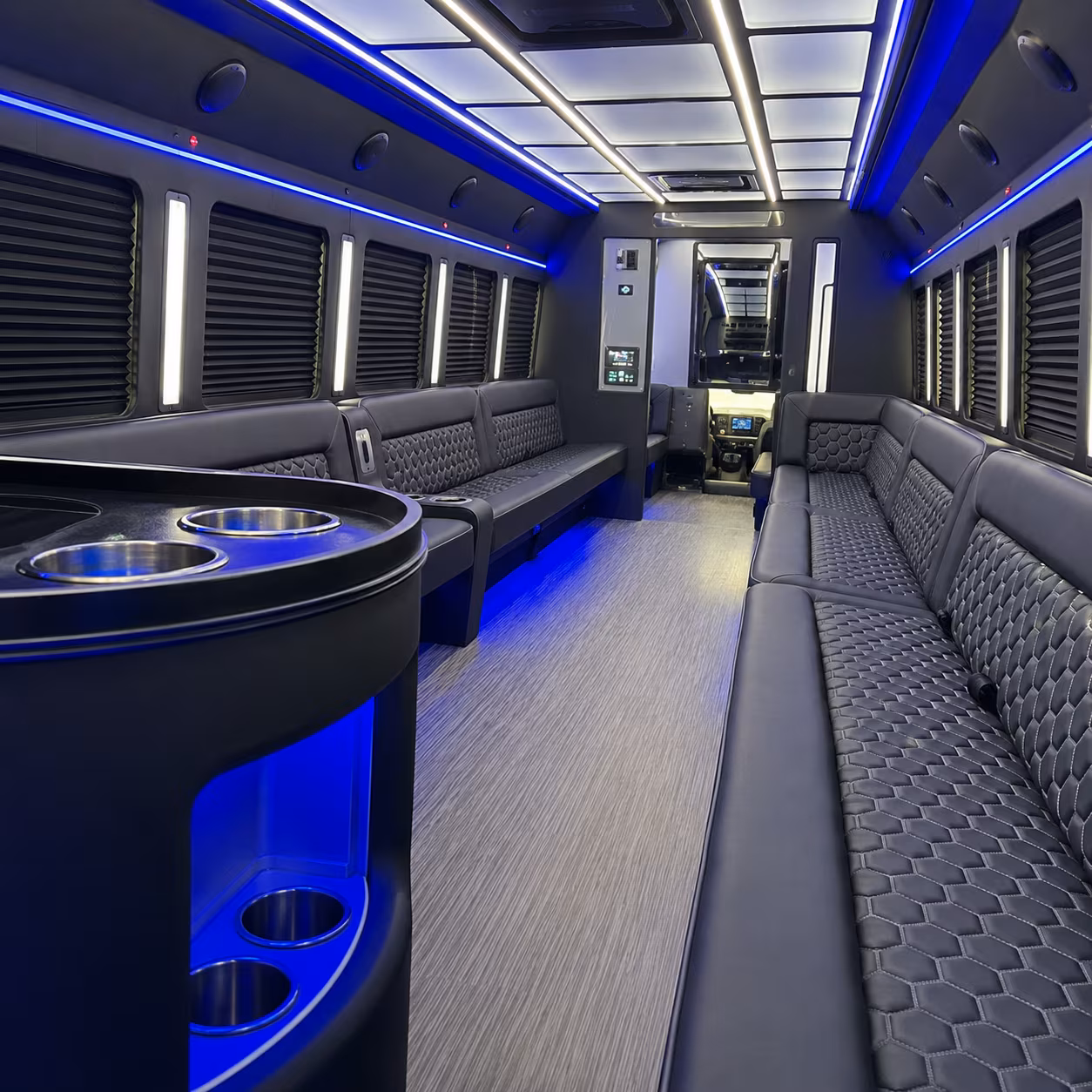 Daytona Beach Birthday, Sweet 16, & Quinceañera Transportation party bus exterior