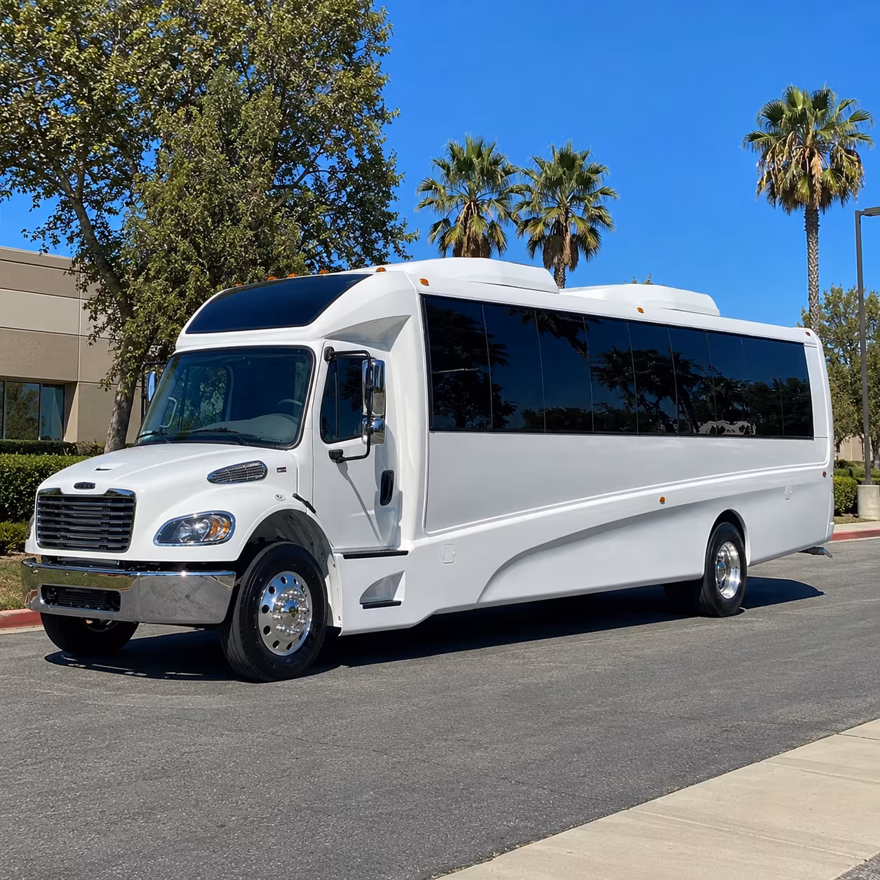 Daytona Beach School Event Transportation party bus exterior