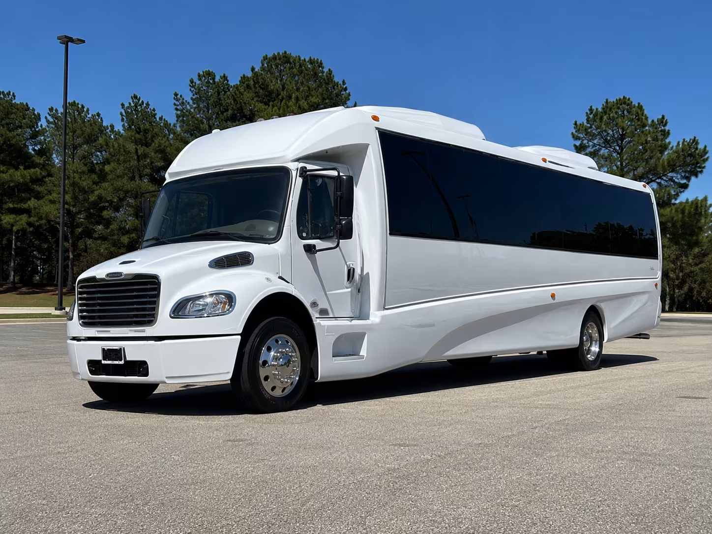 Daytona Beach Sporting Event Transportation party bus exterior