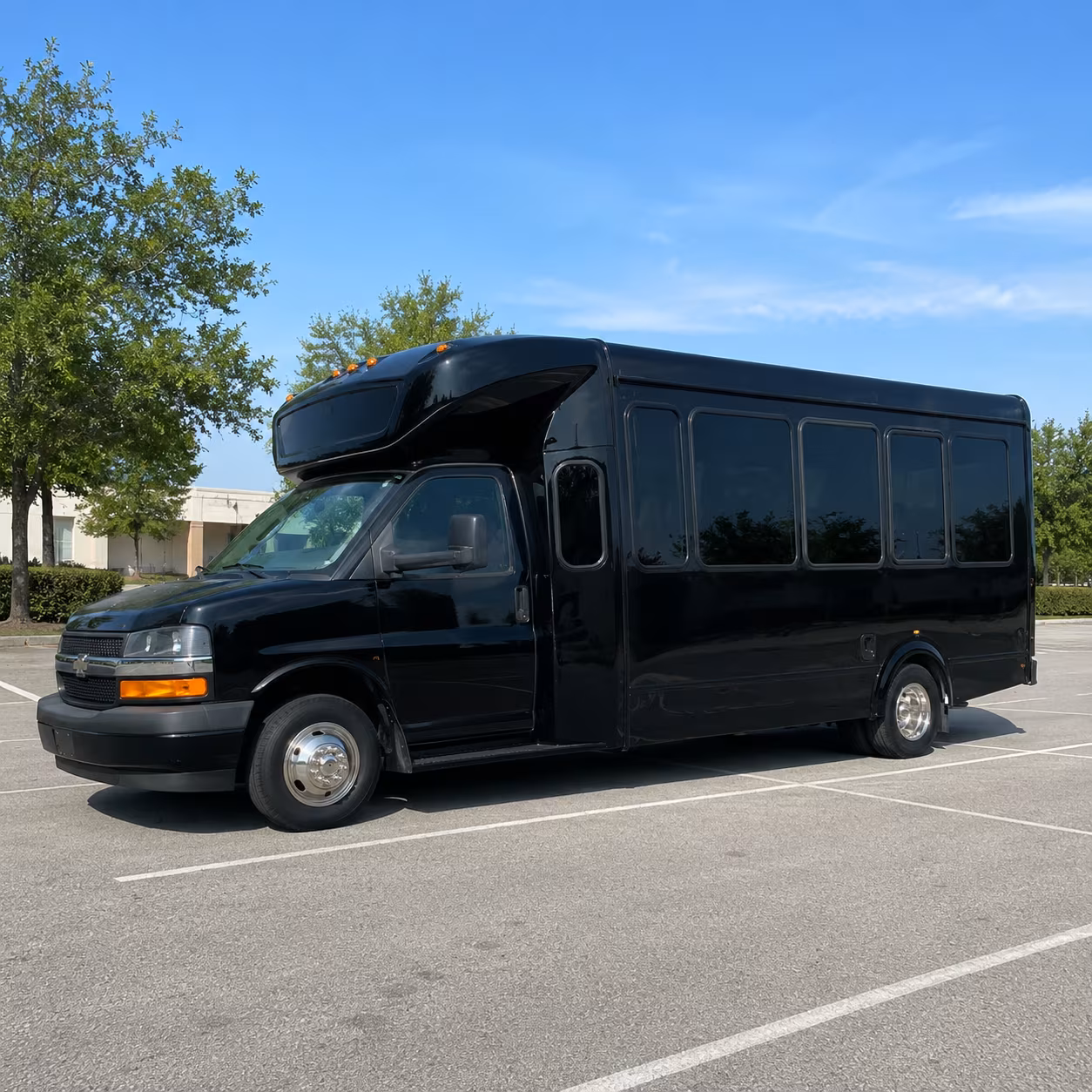Daytona Beach Wedding Transportation party bus exterior