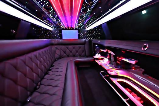 white escalade limo interior Largo